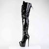 Pleaser - JUBILANT4012 Plattform Overknee Stiefel - Schwarz Product image